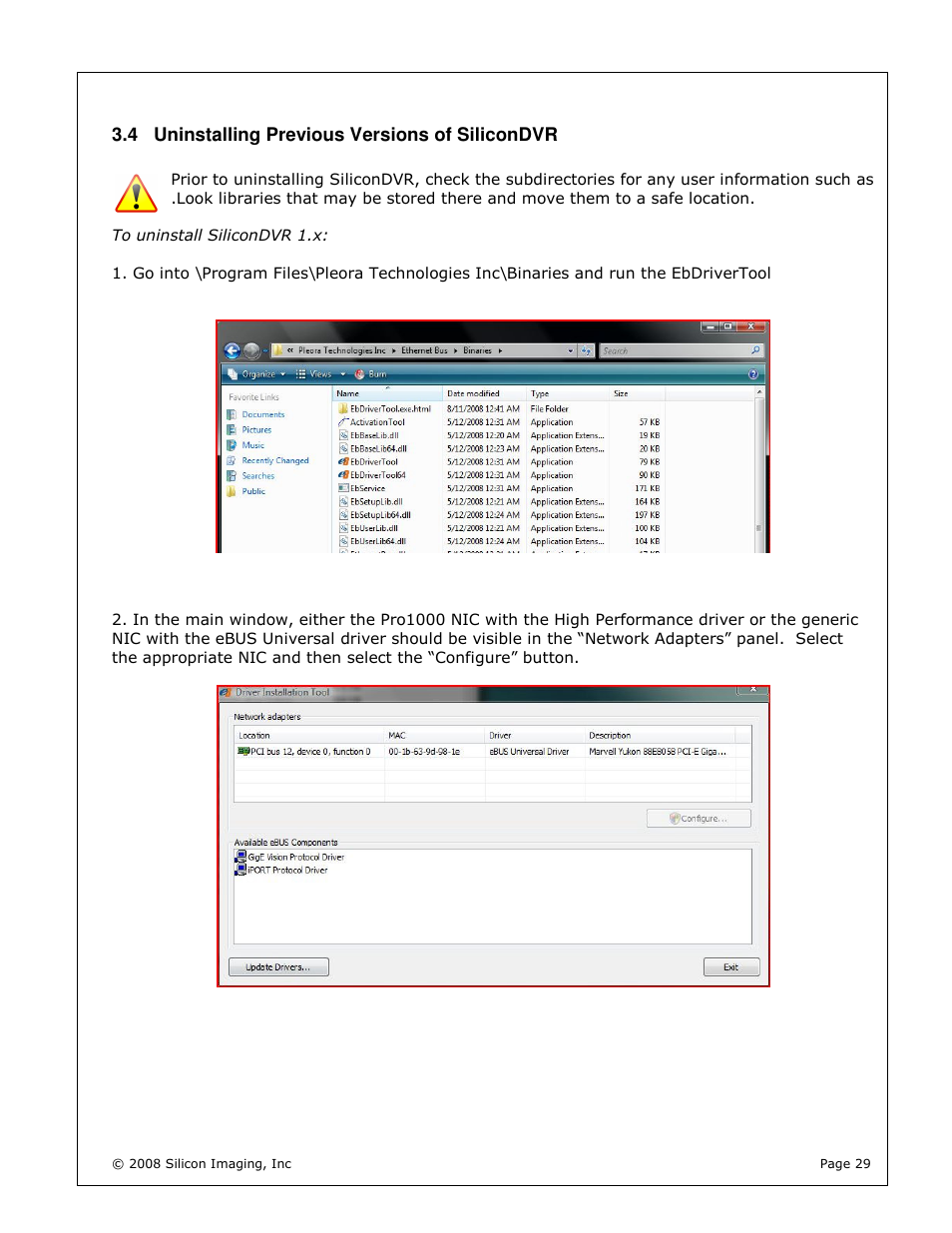 Silicon Image silicondvr s1-2k User Manual | Page 29 / 38
