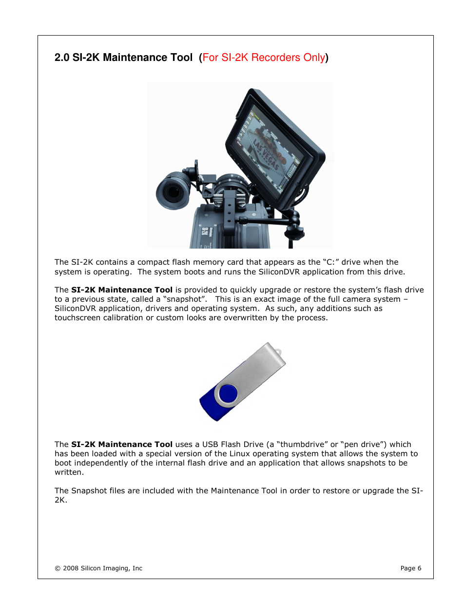 Silicon Image silicondvr s1-2k User Manual | Page 6 / 38