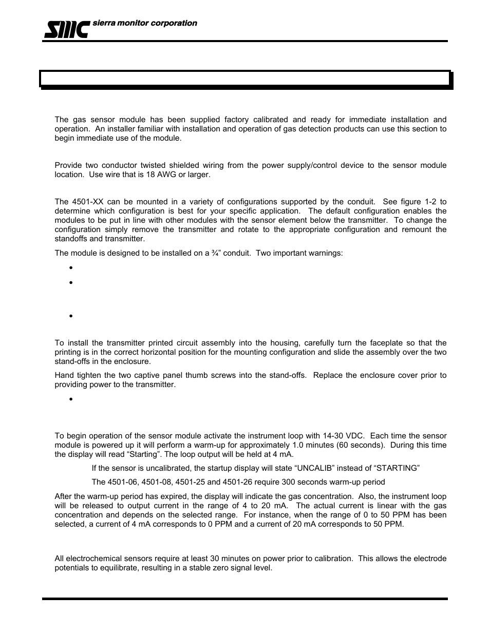 Sierra Monitor Corporation 4501-05 User Manual | Page 9 / 39