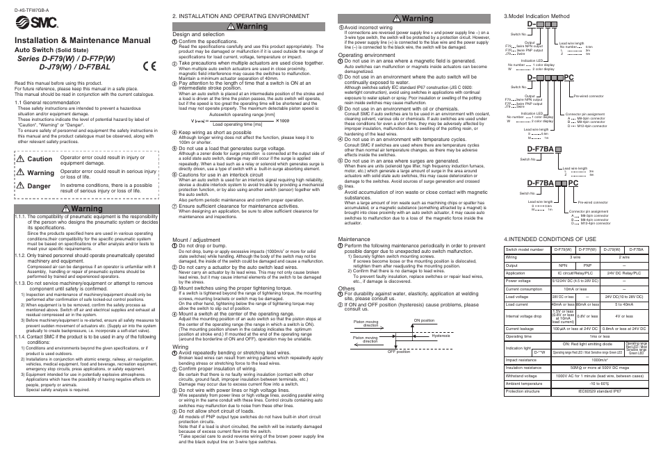 Sierra Monitor Corporation D-F7P(W) User Manual | 2 pages