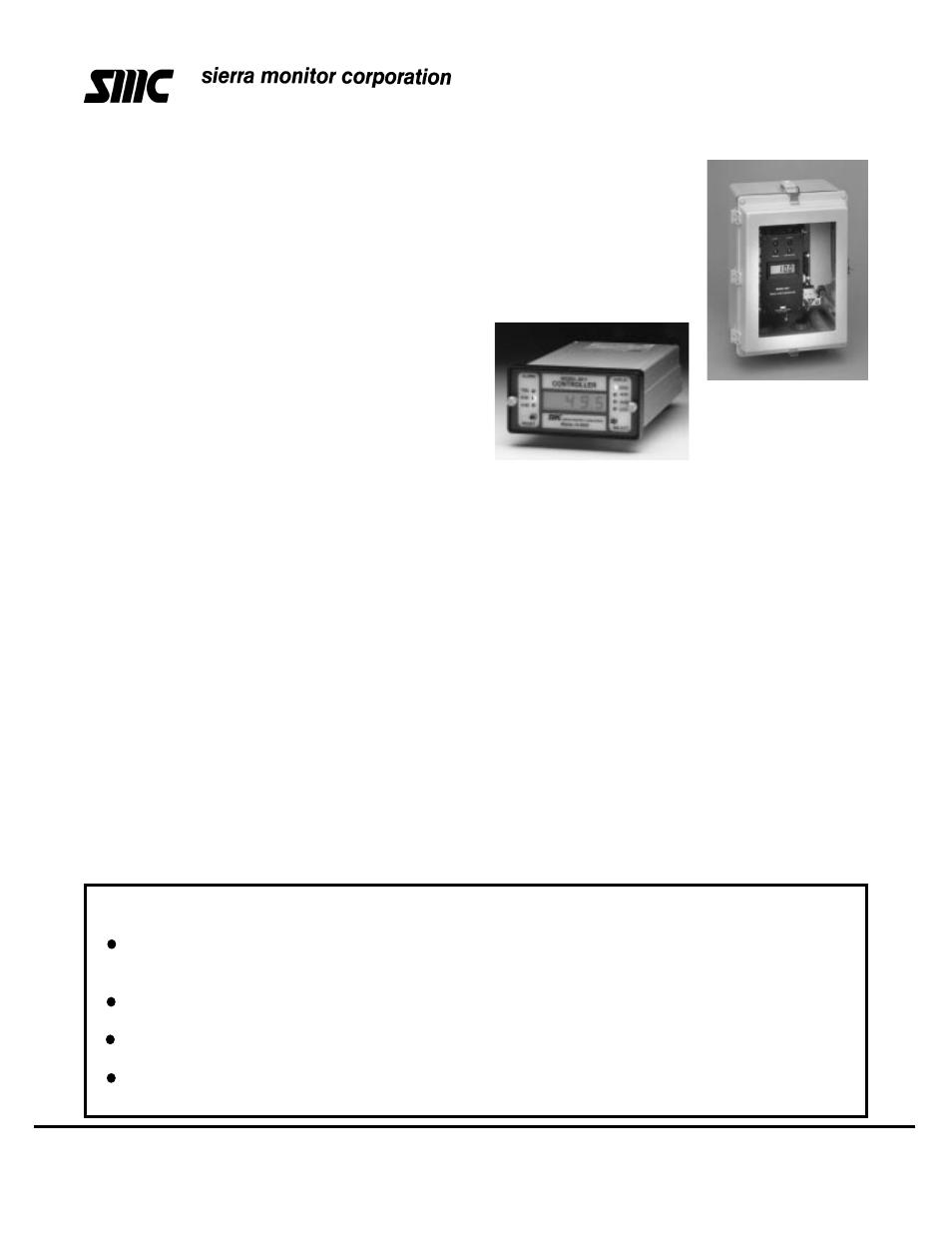 Sierra Monitor Corporation 4001 User Manual | 2 pages