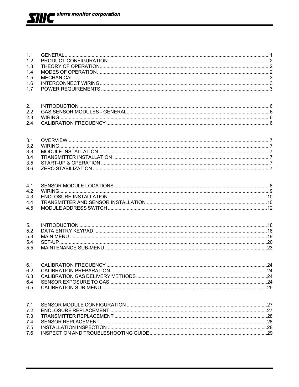 Sierra Monitor Corporation 5100-06-IT User Manual | Page 3 / 63