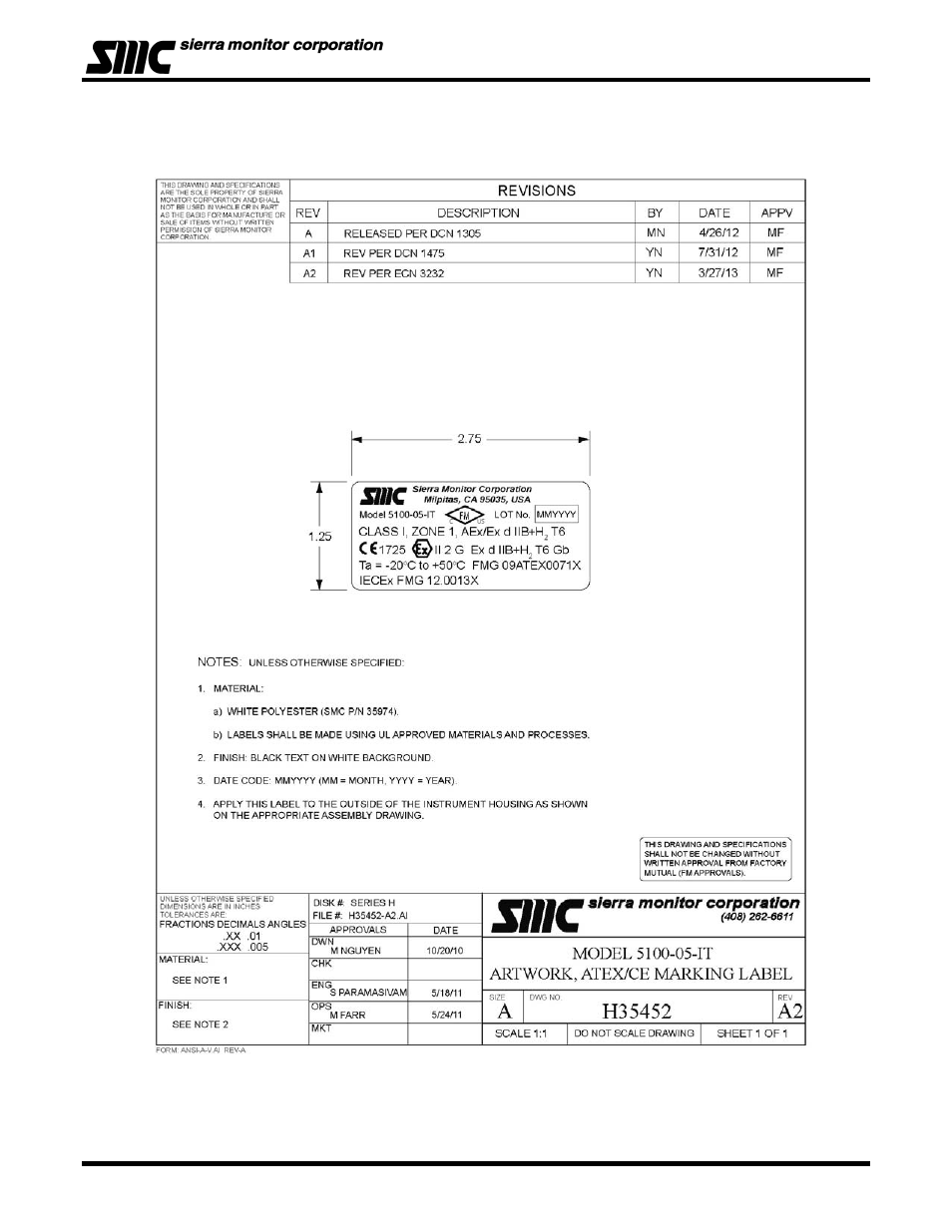 Sierra Monitor Corporation 5100-06-IT User Manual | Page 59 / 63