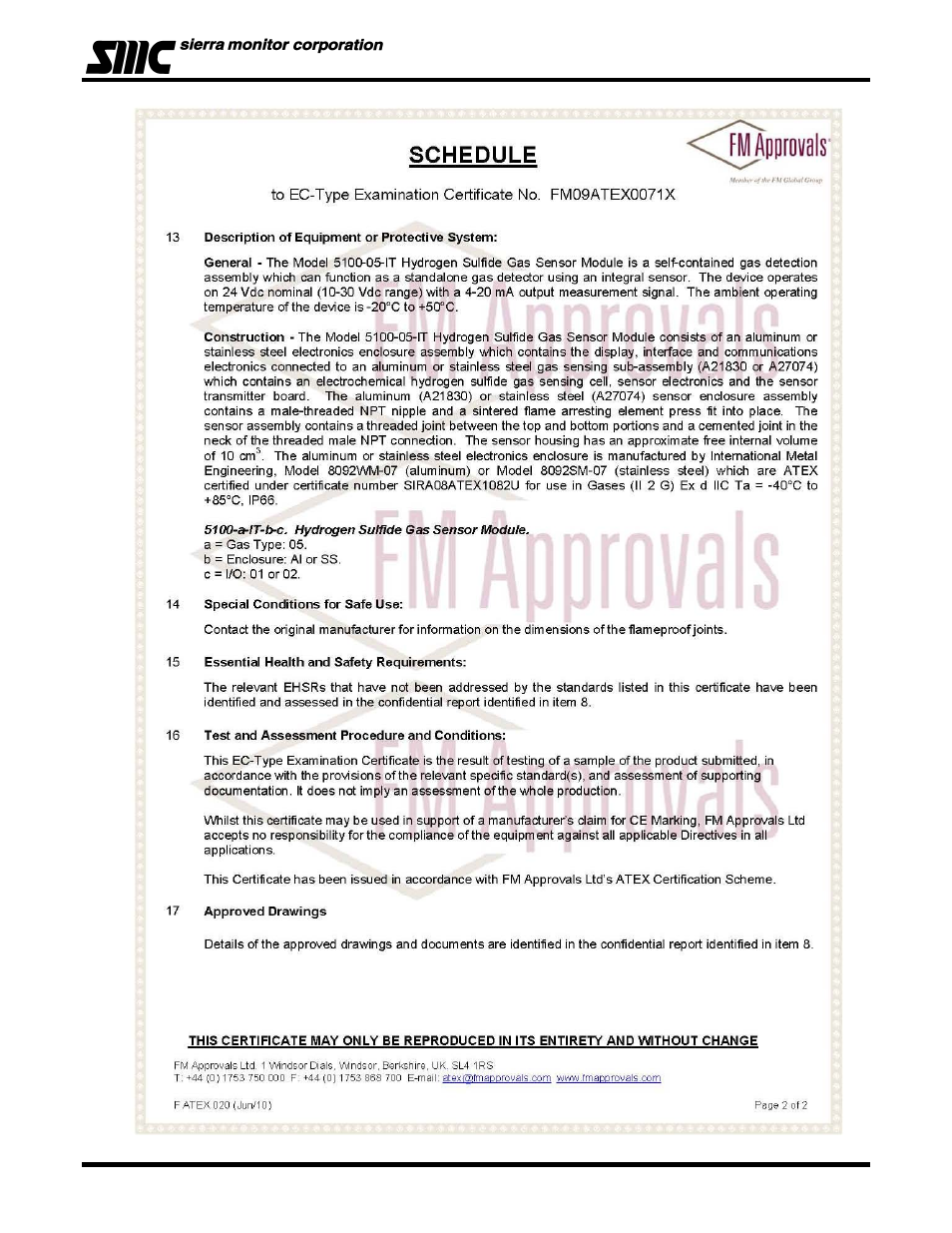 Sierra Monitor Corporation 5100-06-IT User Manual | Page 61 / 63