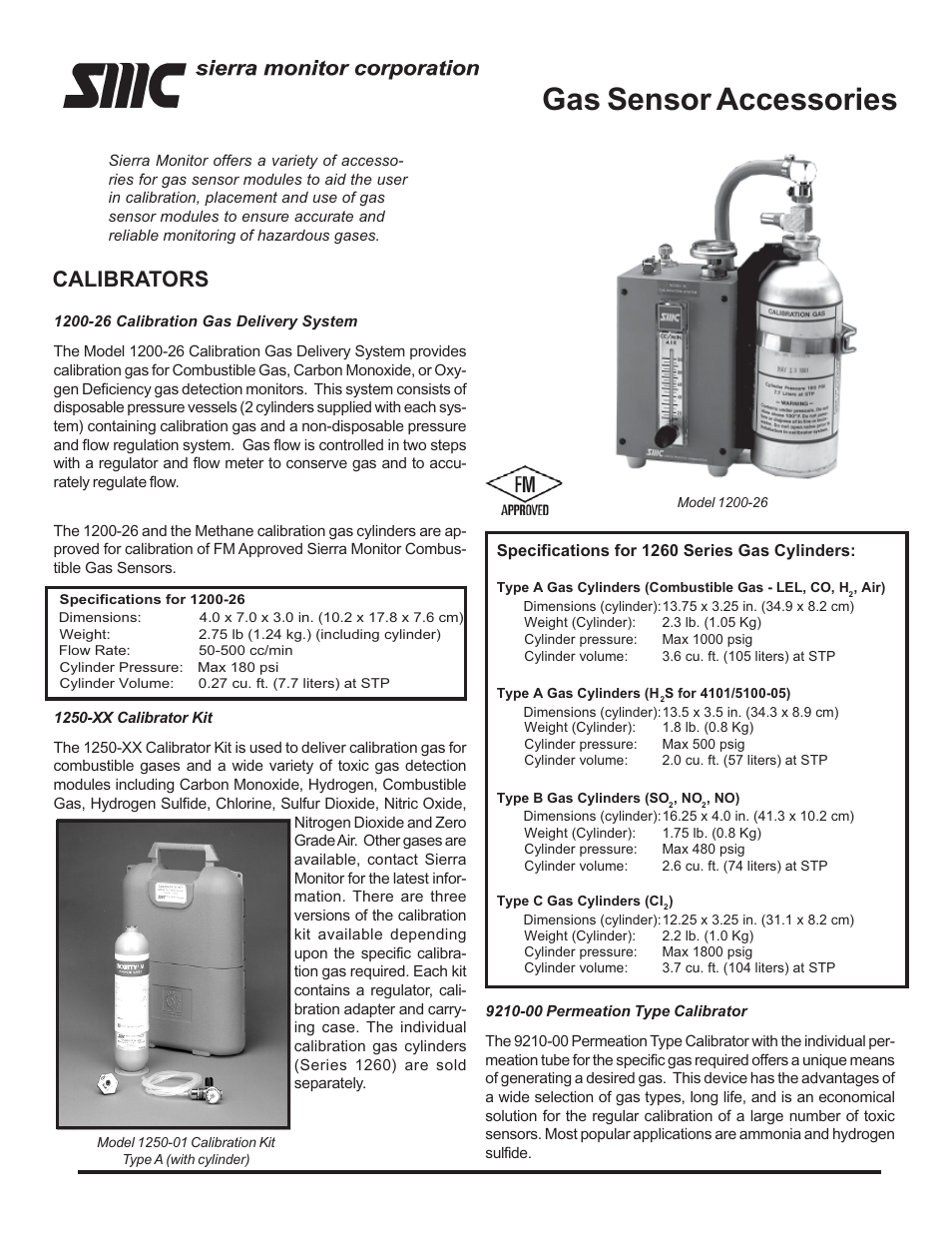 Sierra Monitor Corporation Sentry 1200-26 User Manual | 2 pages