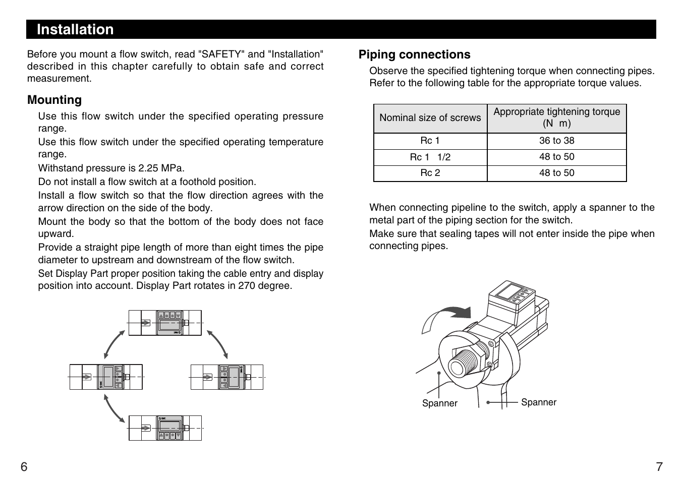 Installation | Sierra Monitor Corporation PF2A7H User Manual | Page 5 / 13