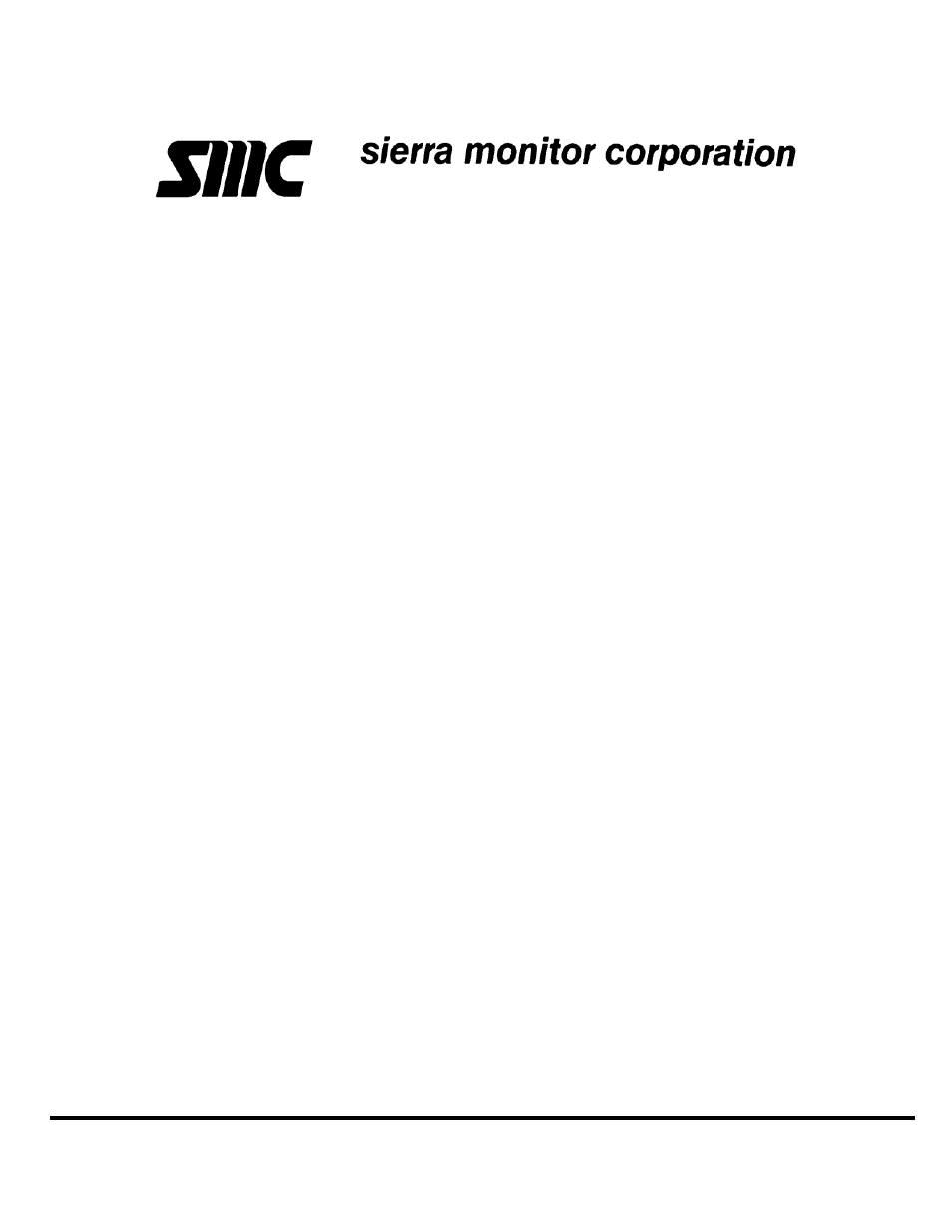 Sierra Monitor Corporation Sentry Controller Gas Detector User Manual | 19 pages