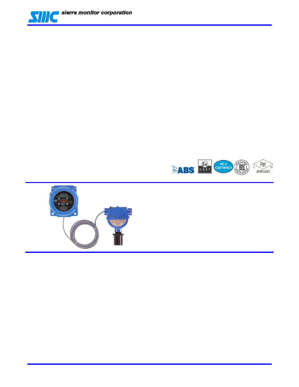 It combustible gas sensor module | Sierra Monitor Corporation Catalytic Bead 5100-02-IT User Manual | Page 2 / 2