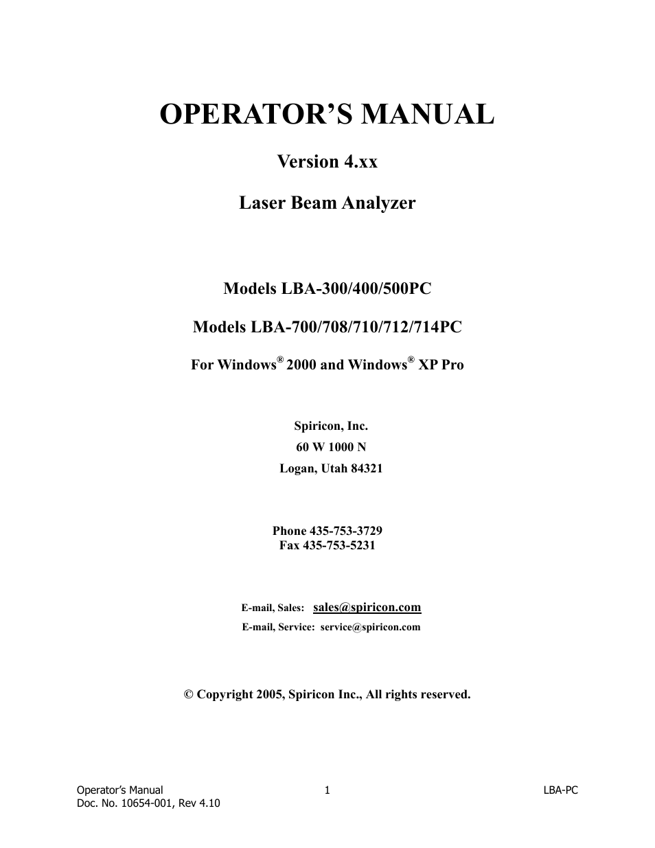 SIGMA LBA-708 User Manual | 281 pages
