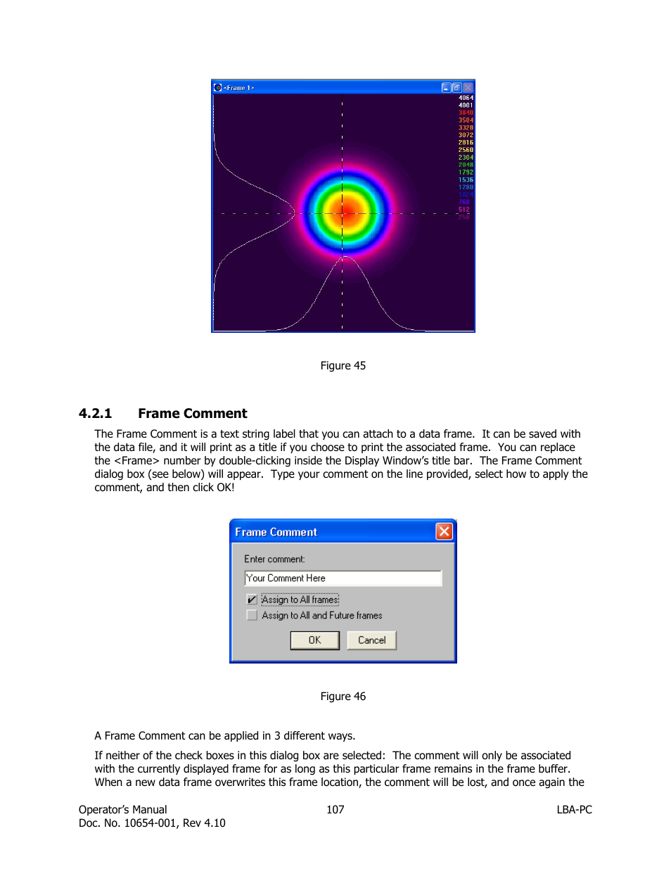 Frame comment | SIGMA LBA-708 User Manual | Page 107 / 281