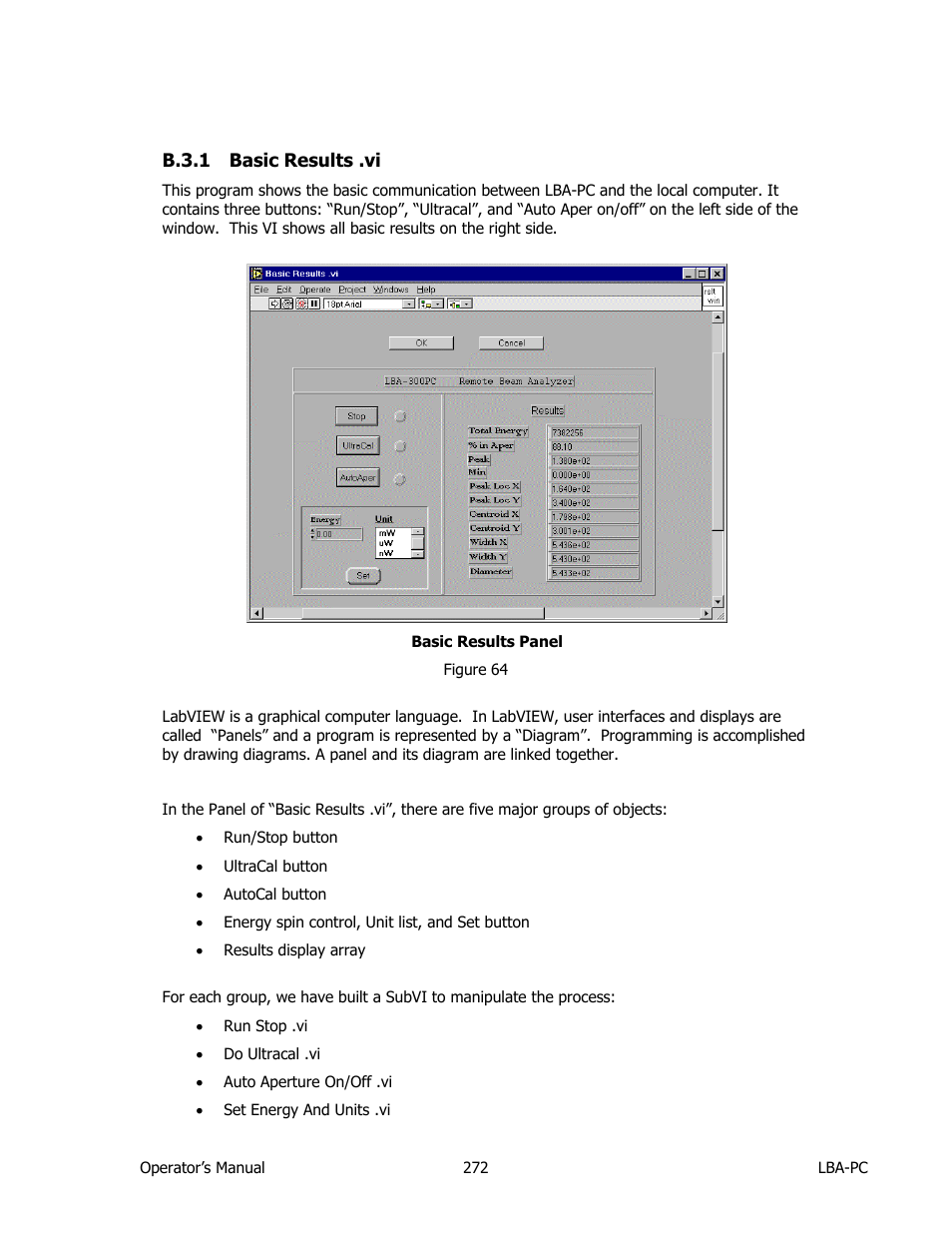 Basic results .vi | SIGMA LBA-708 User Manual | Page 272 / 281