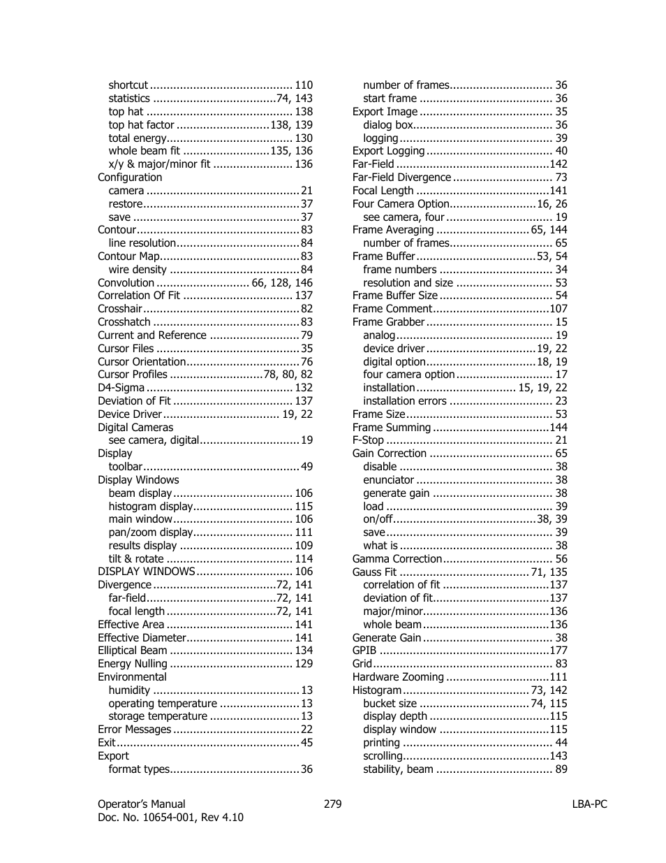 SIGMA LBA-708 User Manual | Page 279 / 281