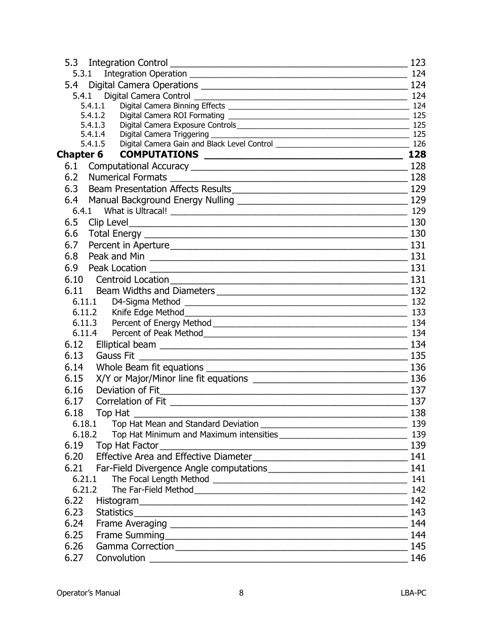 SIGMA LBA-708 User Manual | Page 8 / 281
