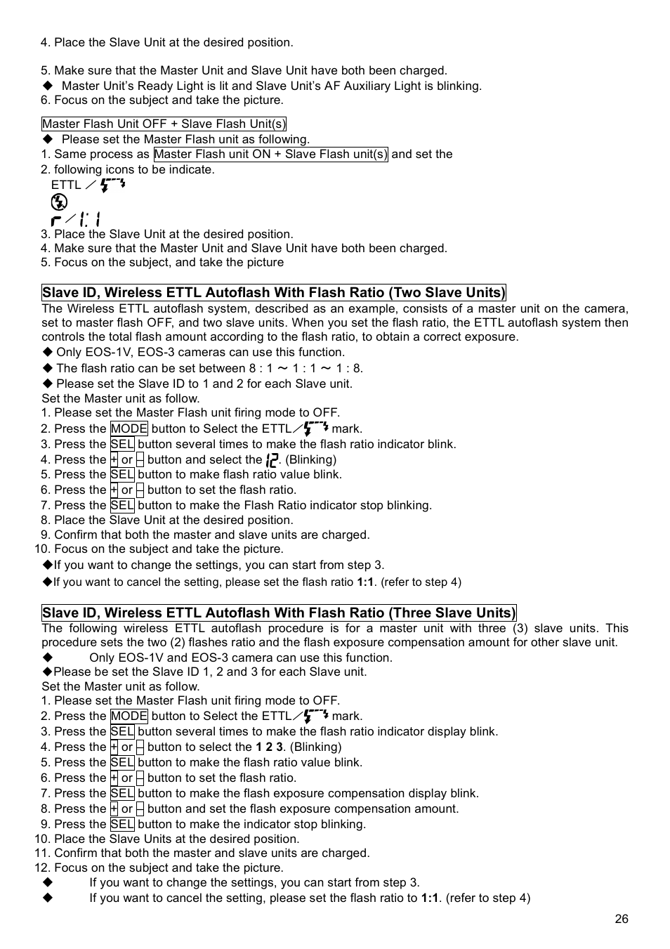 SIGMA EF-500 User Manual | Page 26 / 114