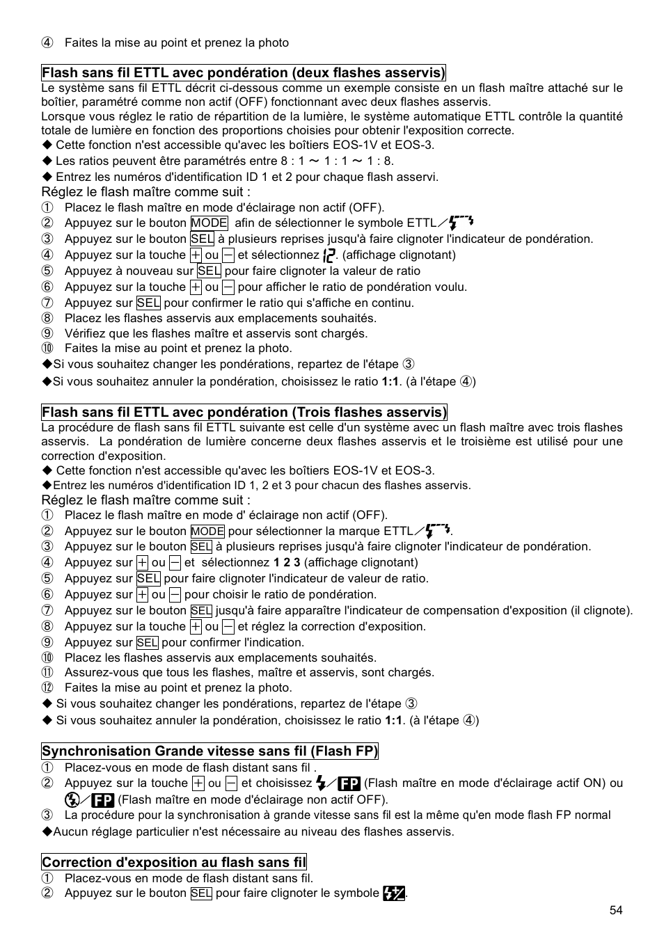 SIGMA EF-500 User Manual | Page 54 / 114