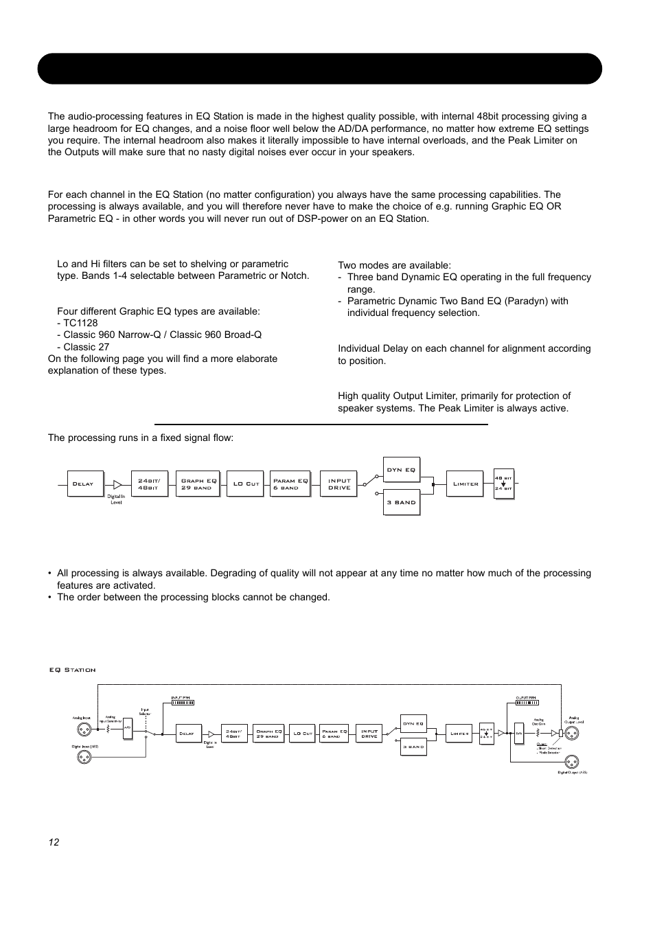 Processing overview - signal flow, Processing overview, Signal flow | SIGMA EQ Station User Manual | Page 14 / 49