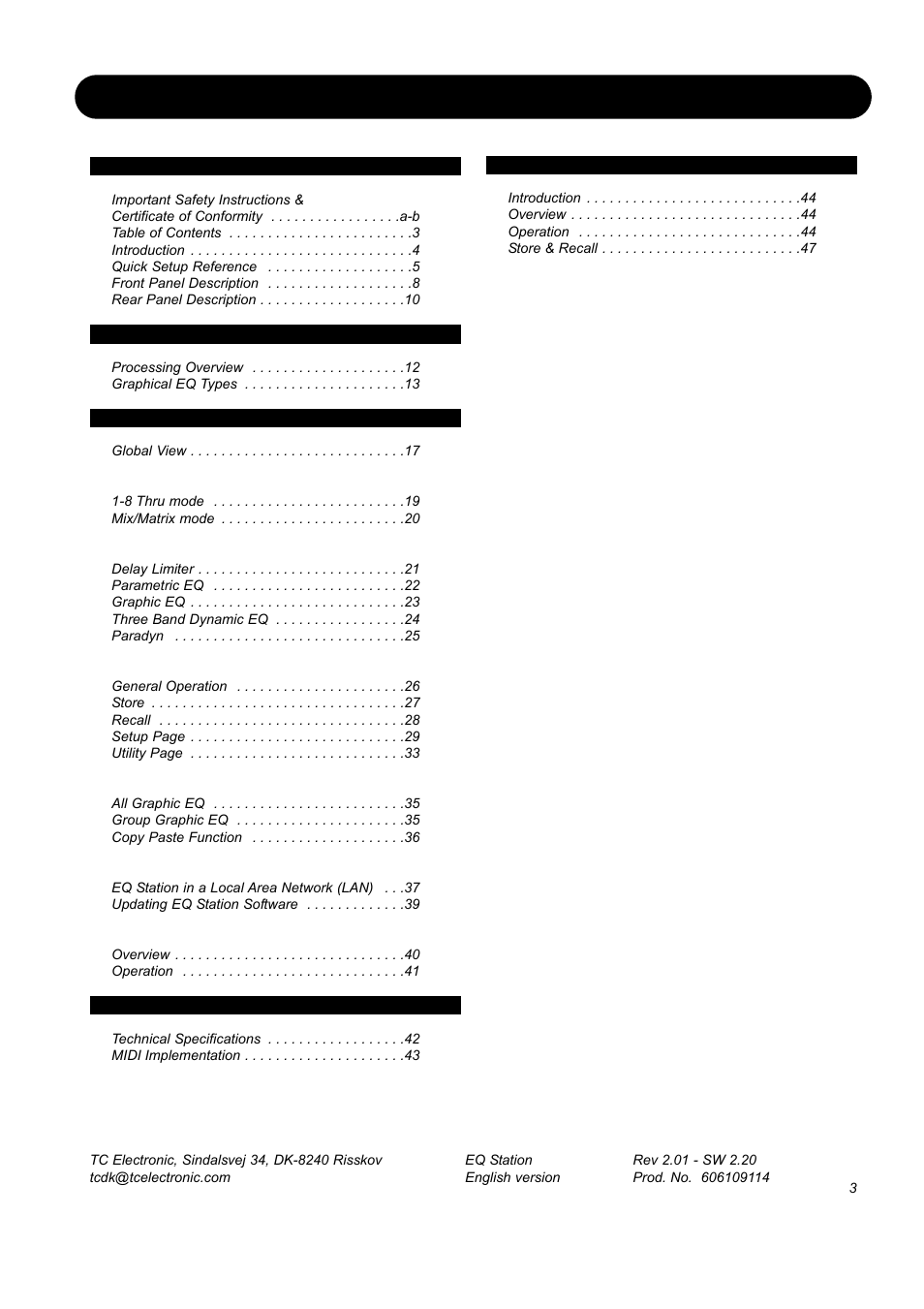 SIGMA EQ Station User Manual | Page 5 / 49