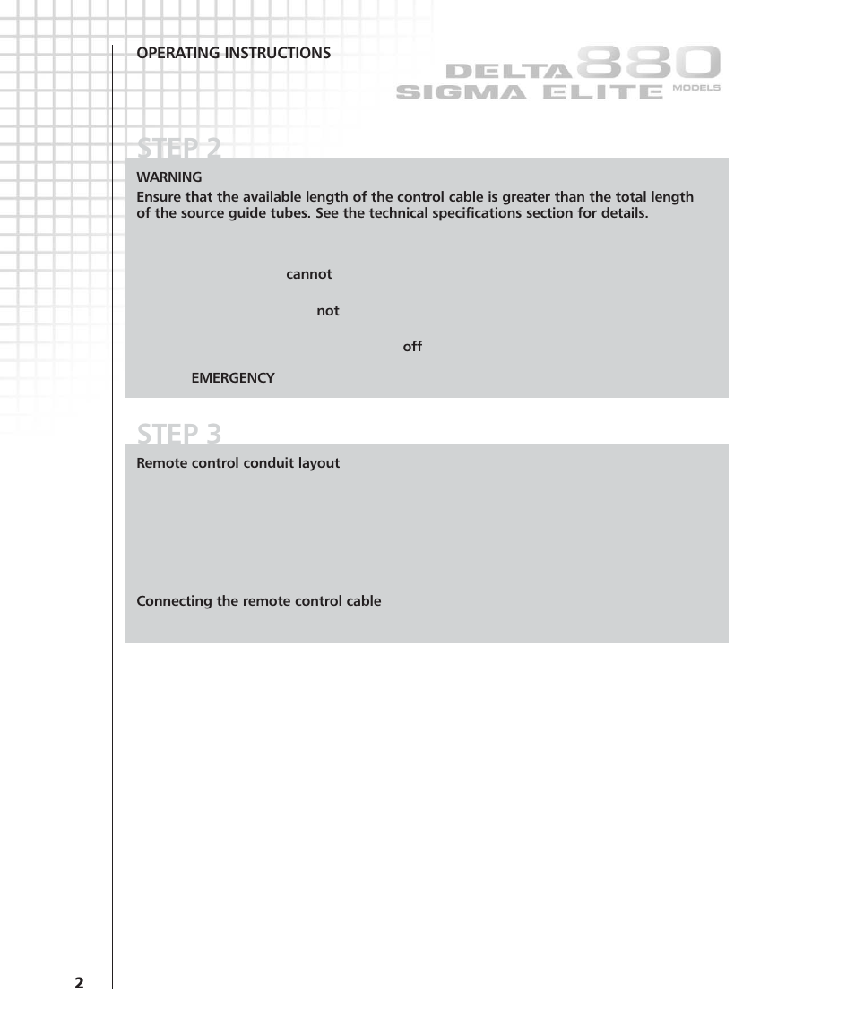 Step 3, Step 2 | SIGMA 150Ci User Manual | Page 14 / 72