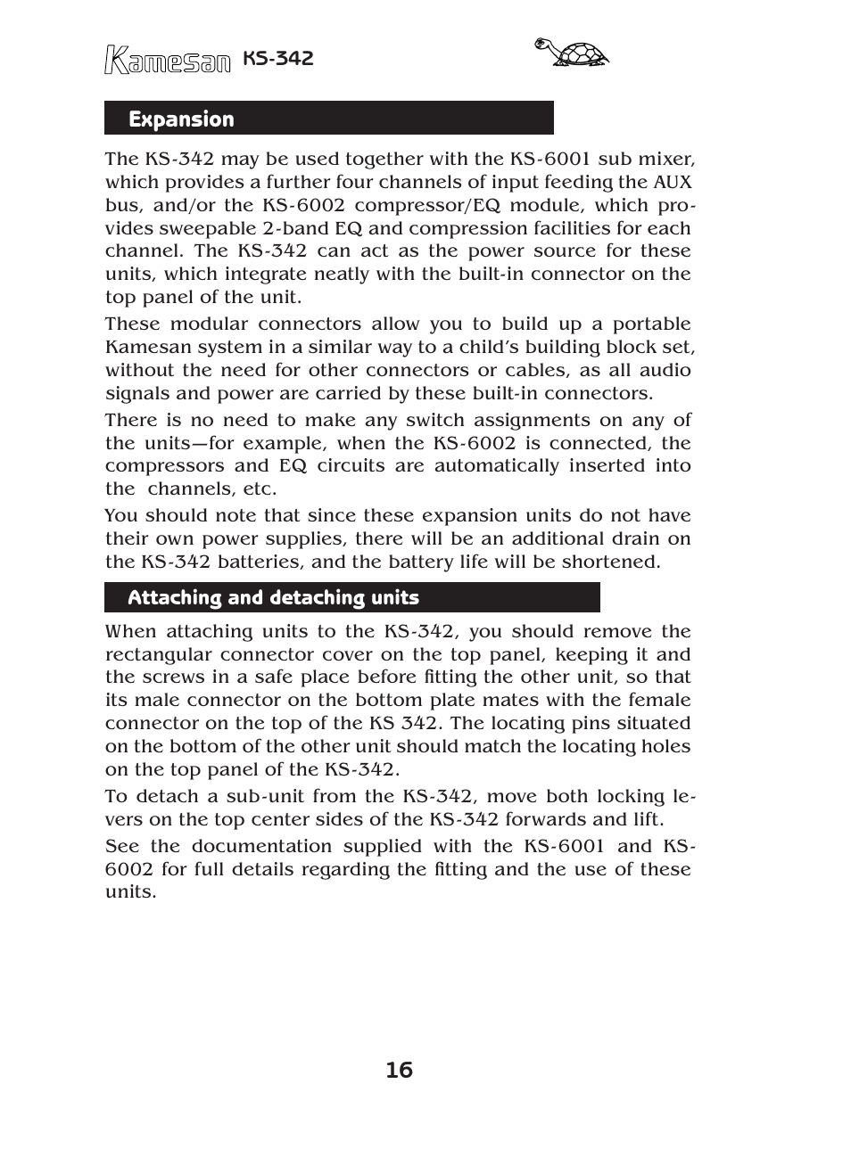 SIGMA KAMESAN KS-342 User Manual | Page 16 / 24