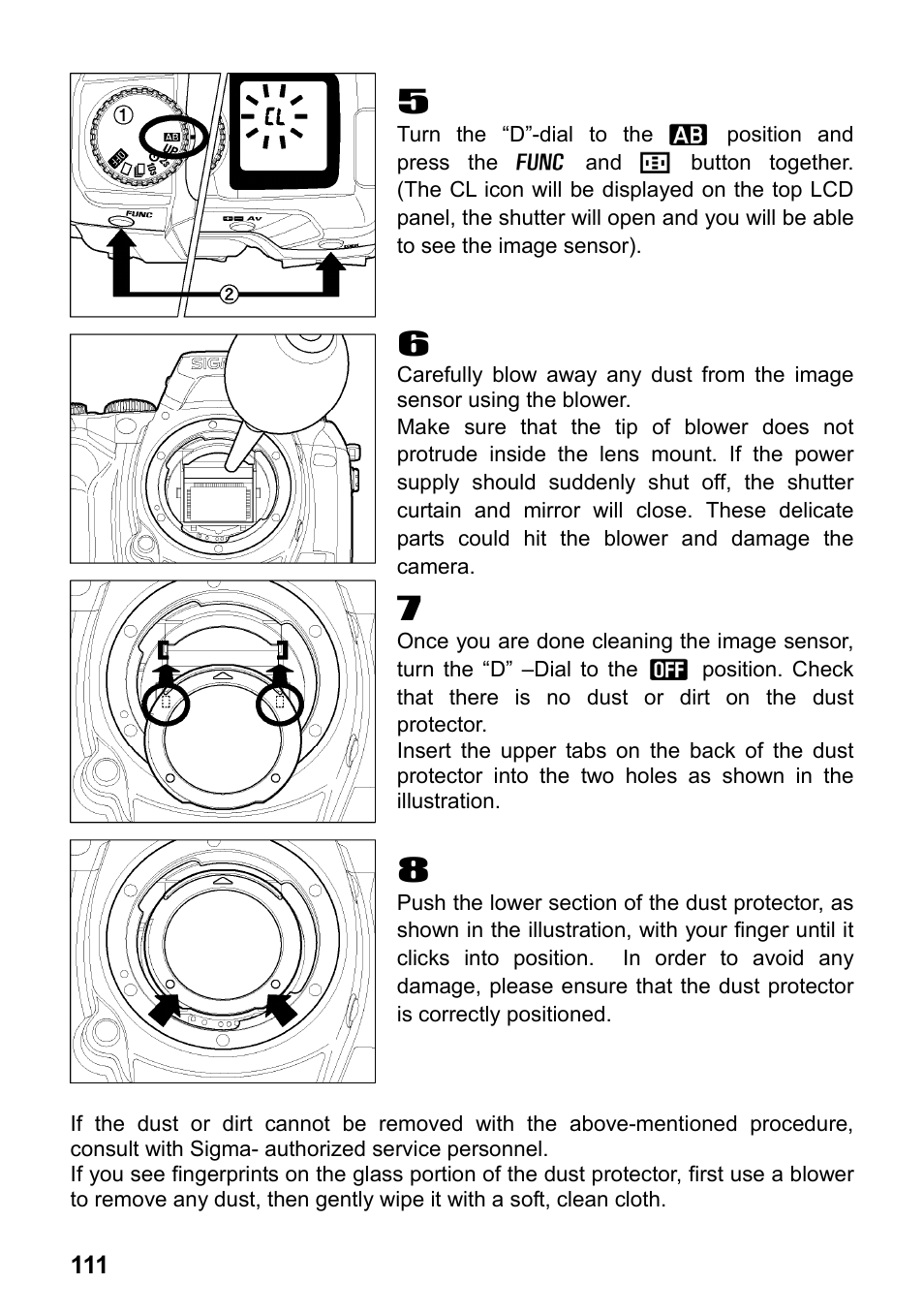 SIGMA SD14 User Manual | Page 112 / 124