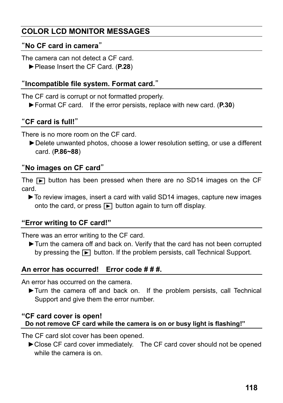 SIGMA SD14 User Manual | Page 119 / 124