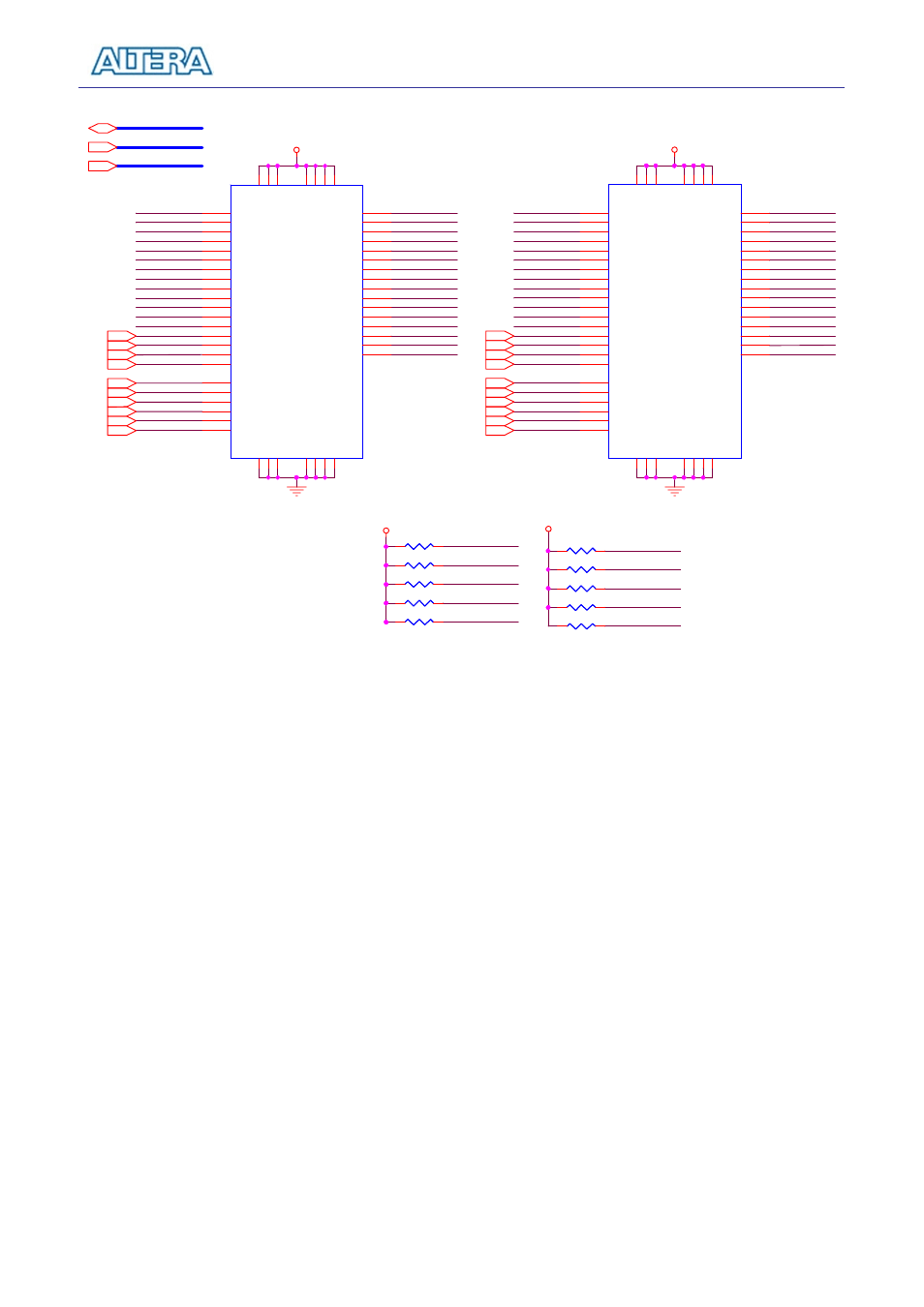 Figure 5.22. sdram schematic, De2-70 user manual, Sdram0 sdram1 | SIGMA DE2-70 User Manual | Page 61 / 93