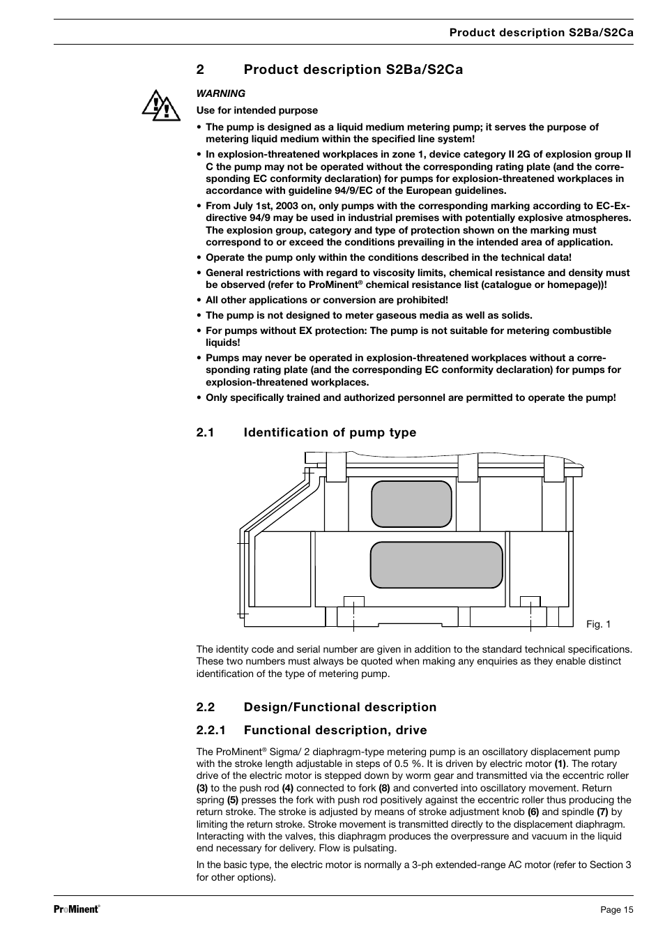 2product description s2ba/s2ca | SIGMA S2Ba User Manual | Page 15 / 63