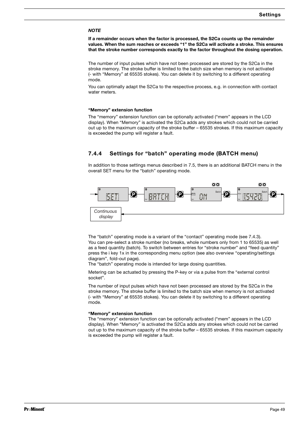 Hc t a b, Te s | SIGMA S2Ba User Manual | Page 49 / 63