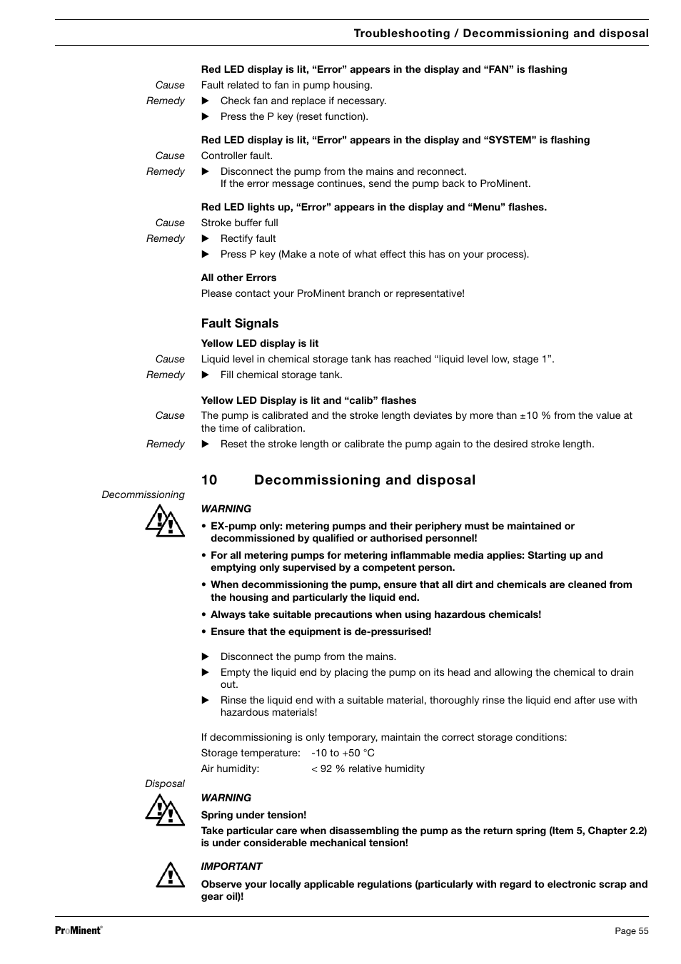 10 decommissioning and disposal | SIGMA S2Ba User Manual | Page 55 / 63