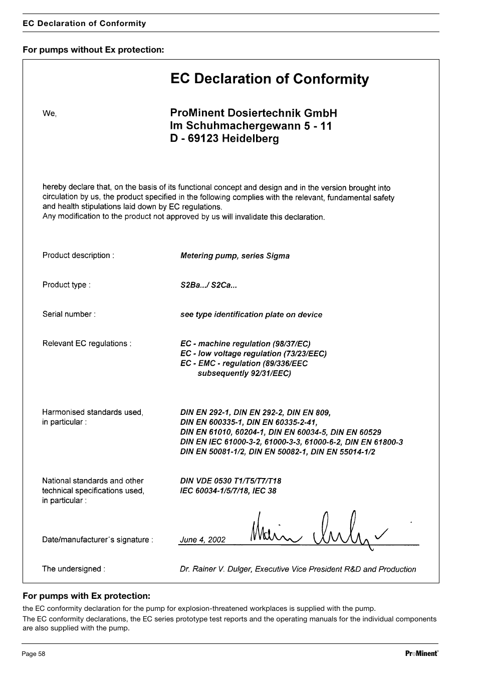 SIGMA S2Ba User Manual | Page 58 / 63