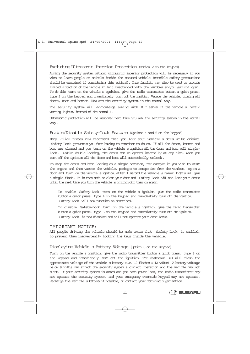 SIGMA Category 1 User Manual | Page 13 / 19