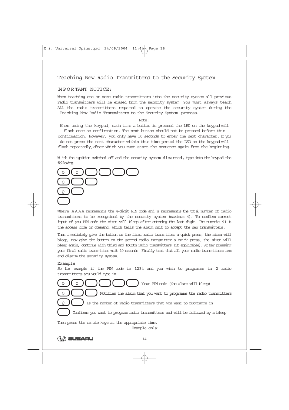 SIGMA Category 1 User Manual | Page 16 / 19