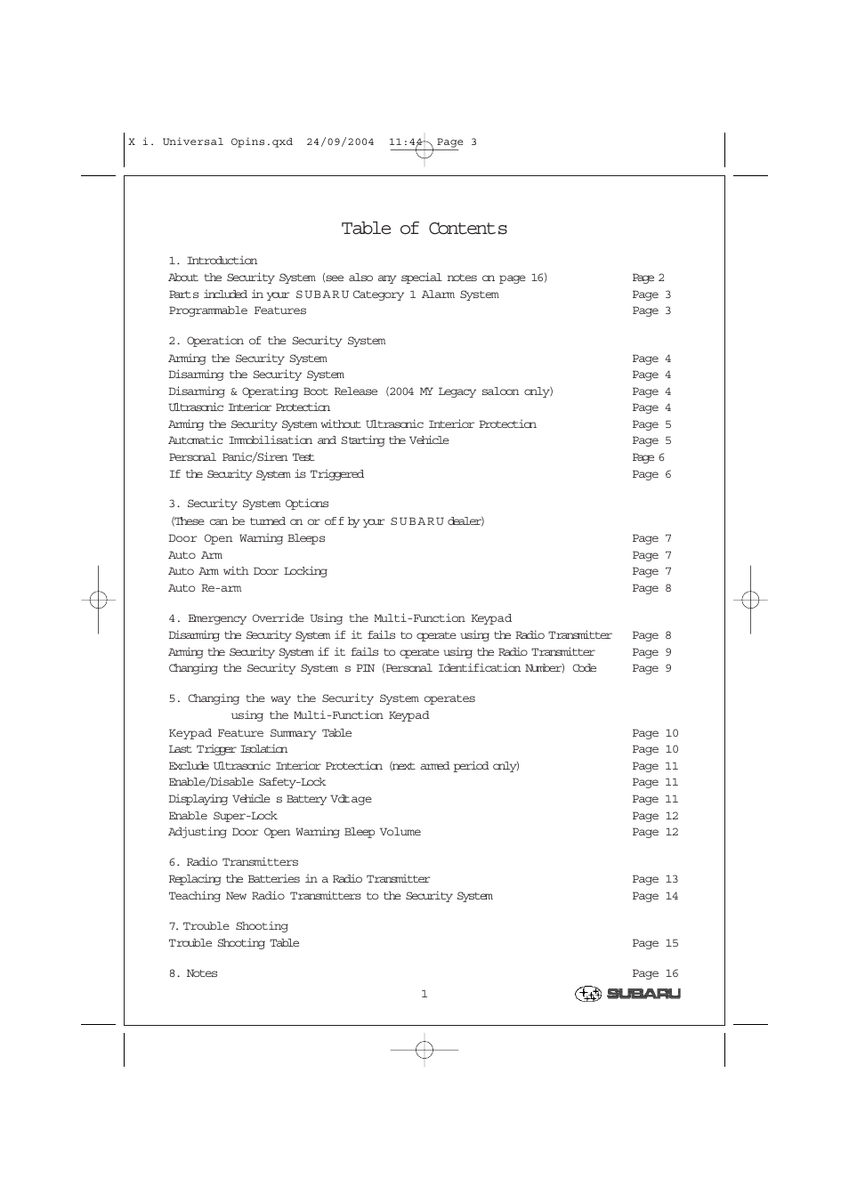 SIGMA Category 1 User Manual | Page 3 / 19