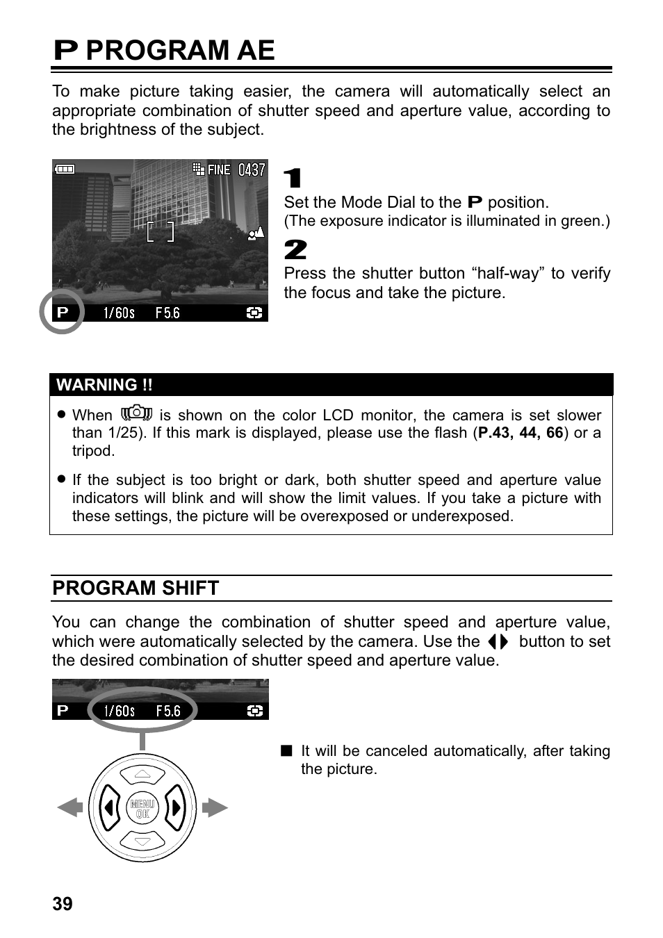 P program ae | SIGMA DP1 User Manual | Page 40 / 112