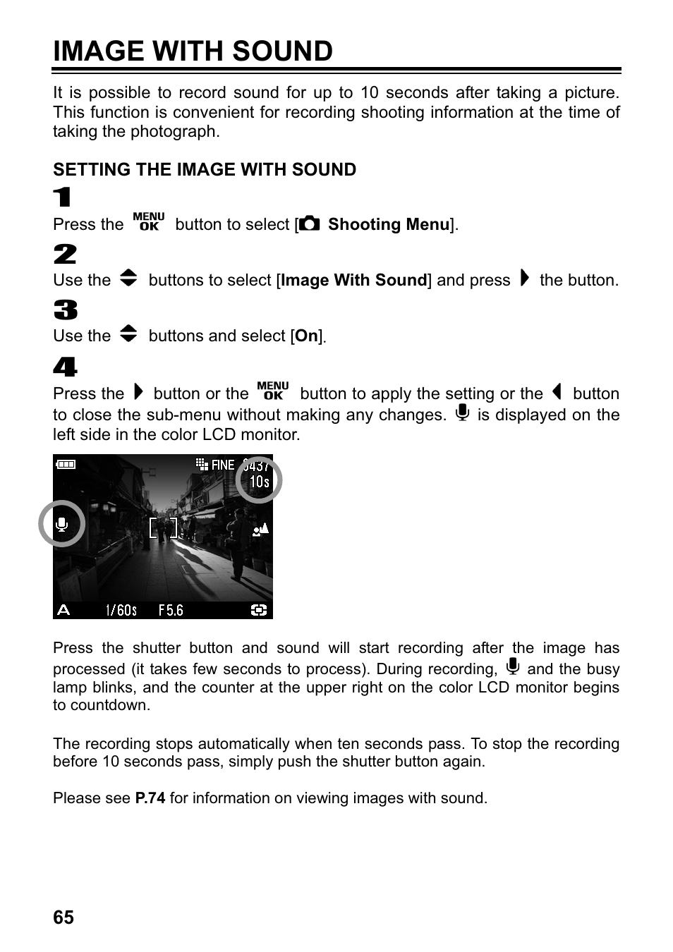 Image with sound | SIGMA DP1 User Manual | Page 66 / 112
