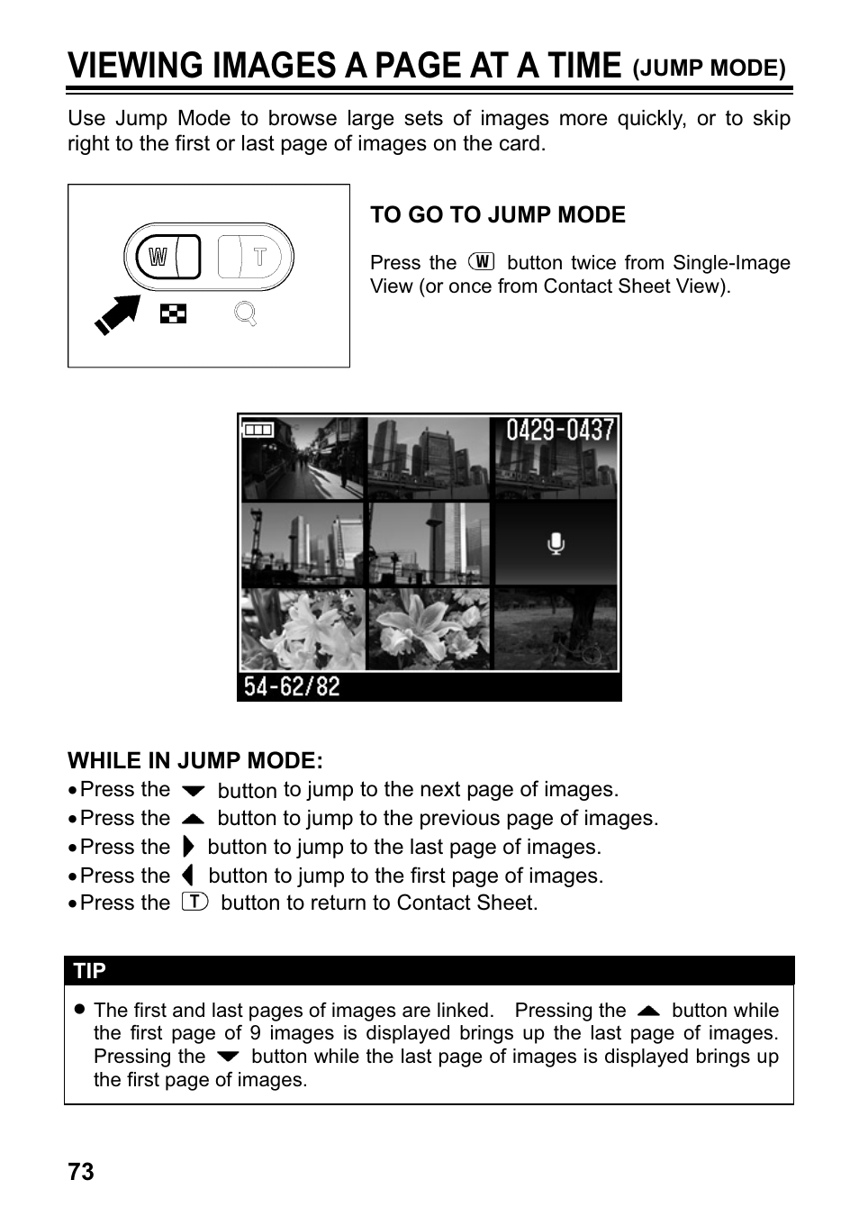 Viewing images a page at a time | SIGMA DP1 User Manual | Page 74 / 112