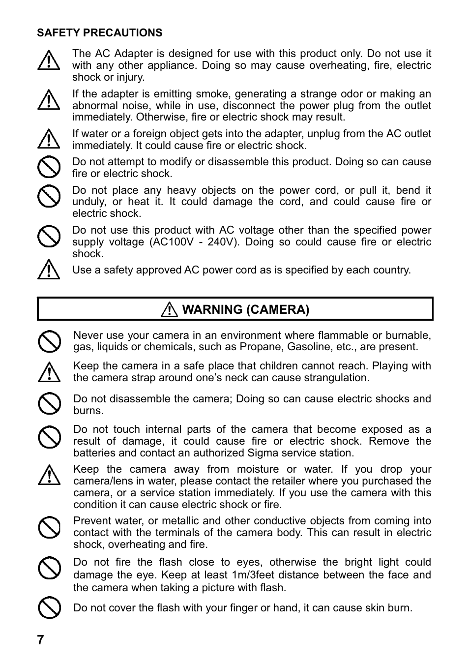 SIGMA DP1 User Manual | Page 8 / 112