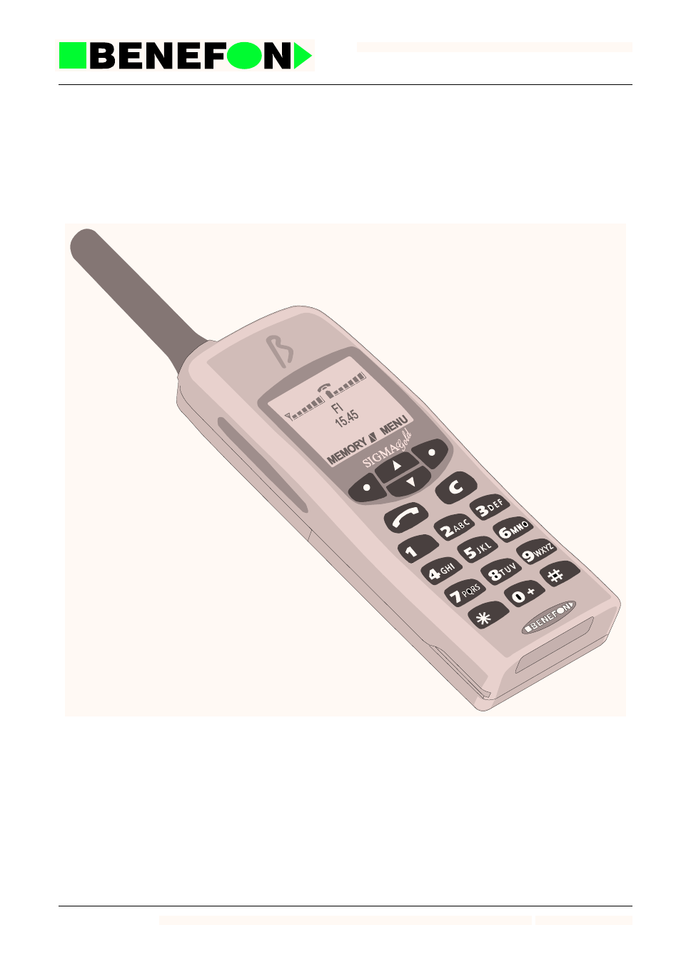 SIGMA BENEFON  TDP-52-SN3 User Manual | 183 pages