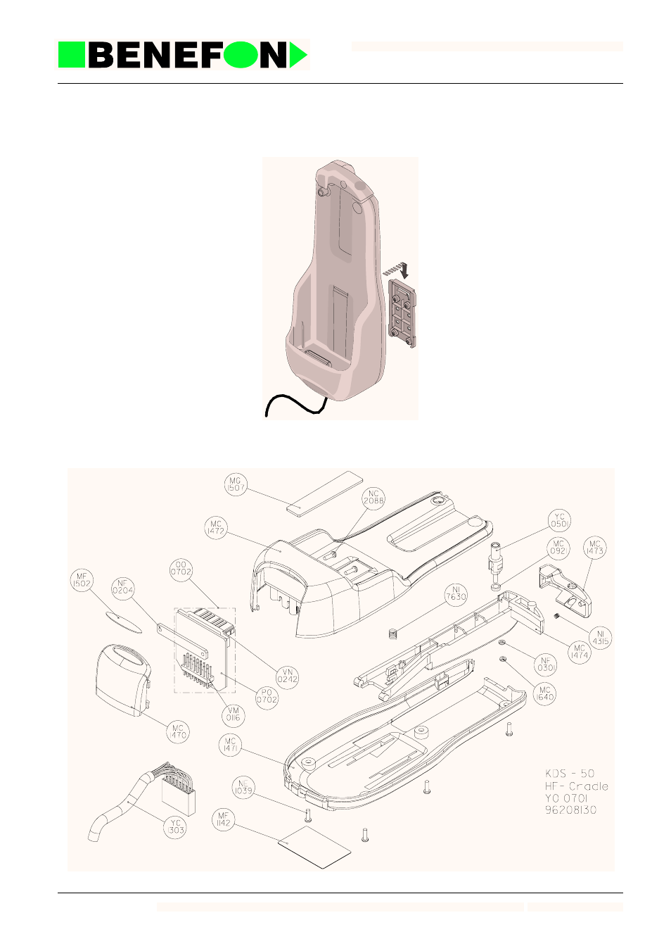 3 hands-free cradle kds-50, 1 mechanics, 3 hands-free cradle kds-50 - 33 | 1 mechanics - 33 | SIGMA BENEFON  TDP-52-SN3 User Manual | Page 122 / 183