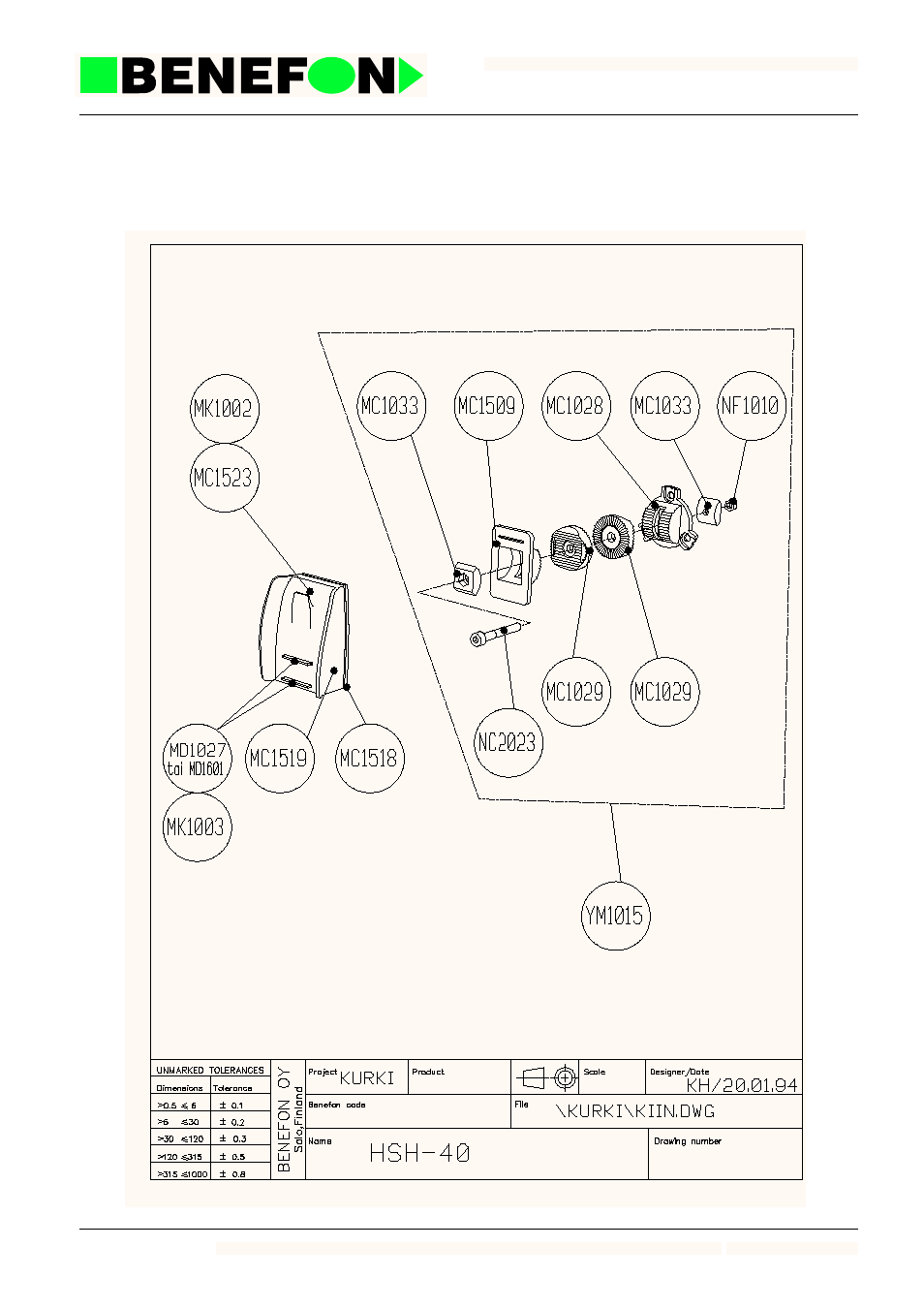 8 cradle, 1 mechanics, 8 cradle - 43 | SIGMA BENEFON  TDP-52-SN3 User Manual | Page 132 / 183