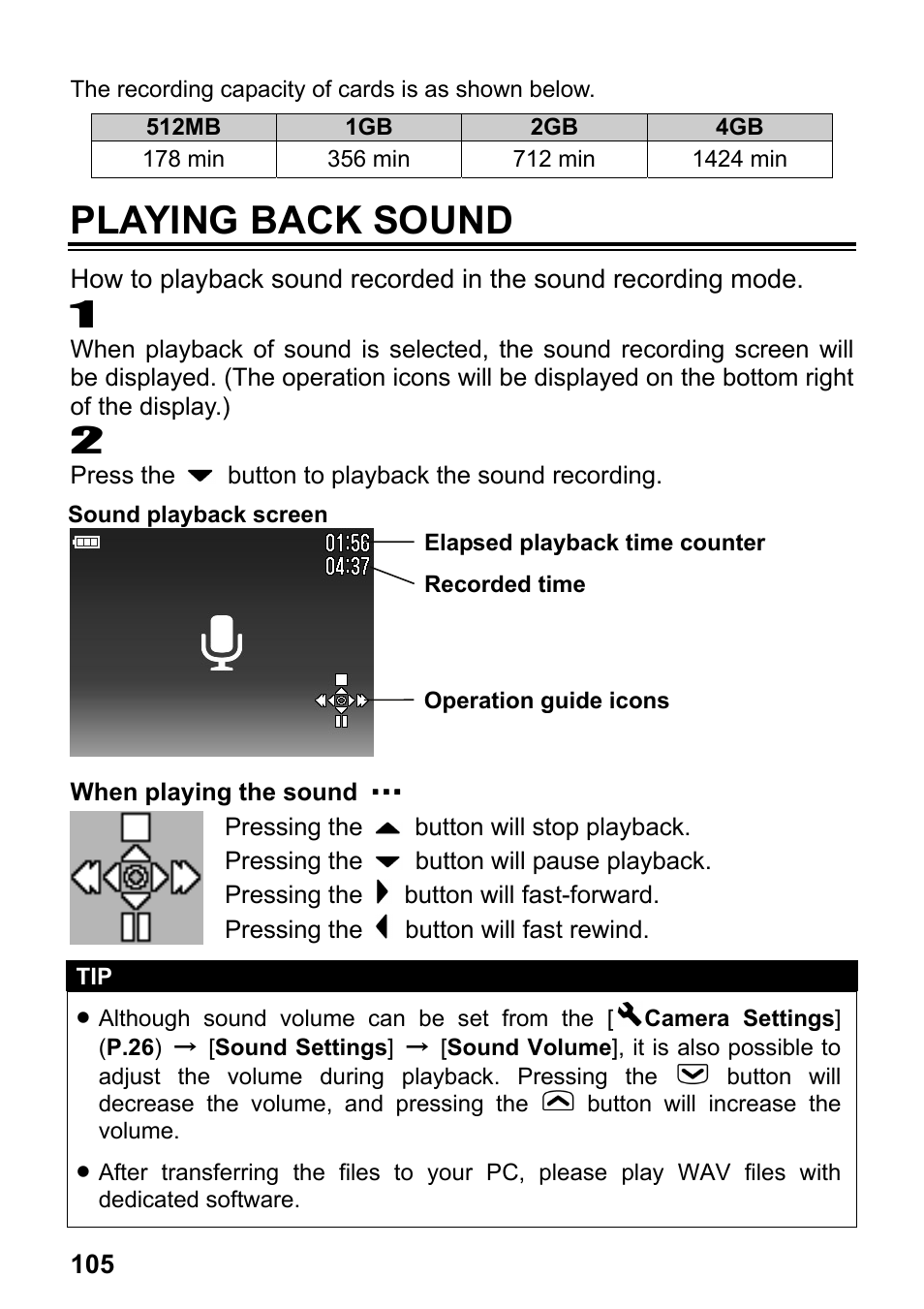 Playing back sound | SIGMA DP2 User Manual | Page 106 / 120