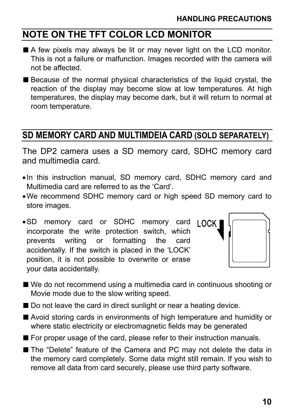 SIGMA DP2 User Manual | Page 11 / 120