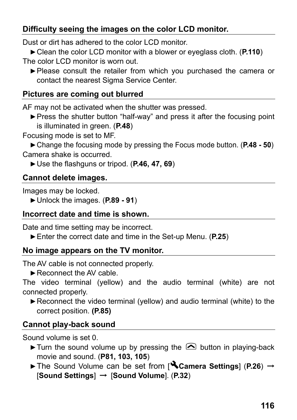 SIGMA DP2 User Manual | Page 117 / 120