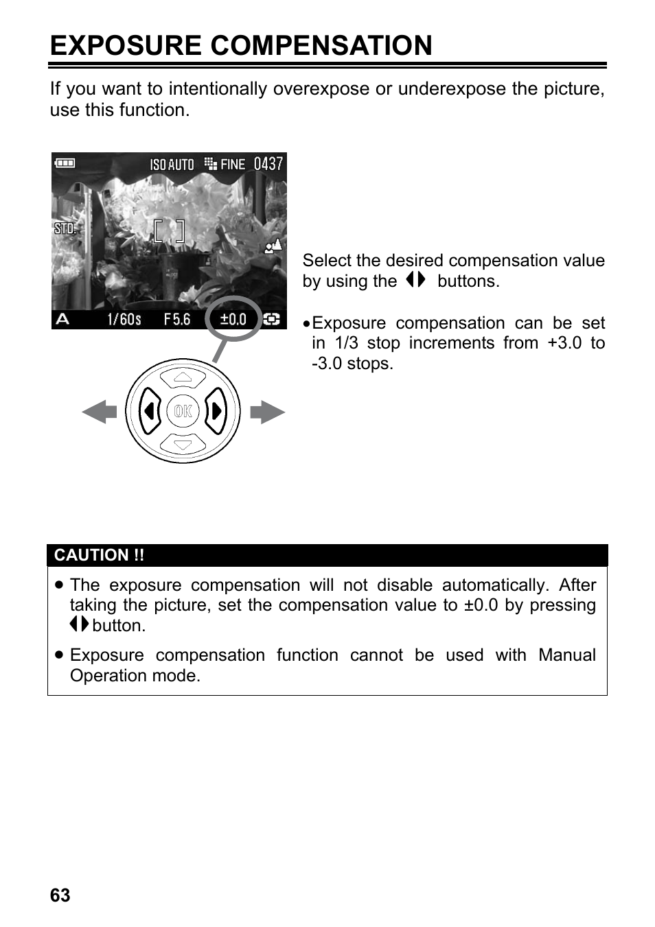 Exposure compensation | SIGMA DP2 User Manual | Page 64 / 120