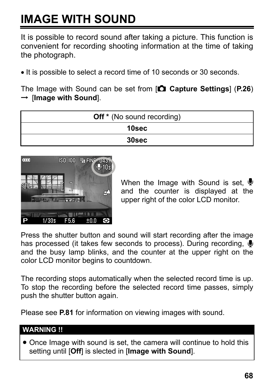 Image with sound | SIGMA DP2 User Manual | Page 69 / 120