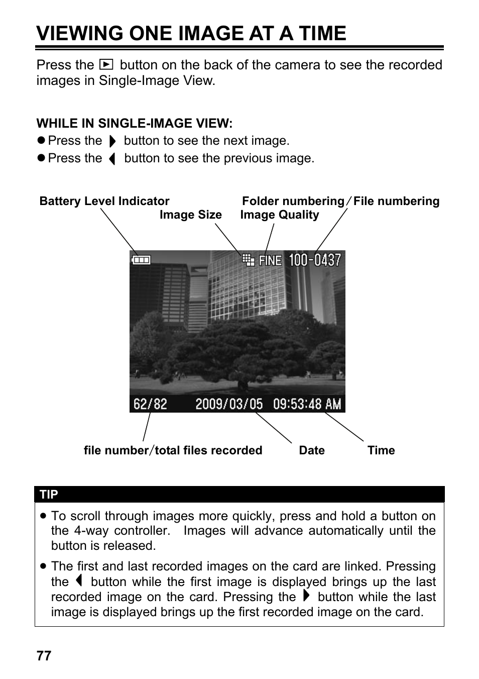 Viewing one image at a time | SIGMA DP2 User Manual | Page 78 / 120