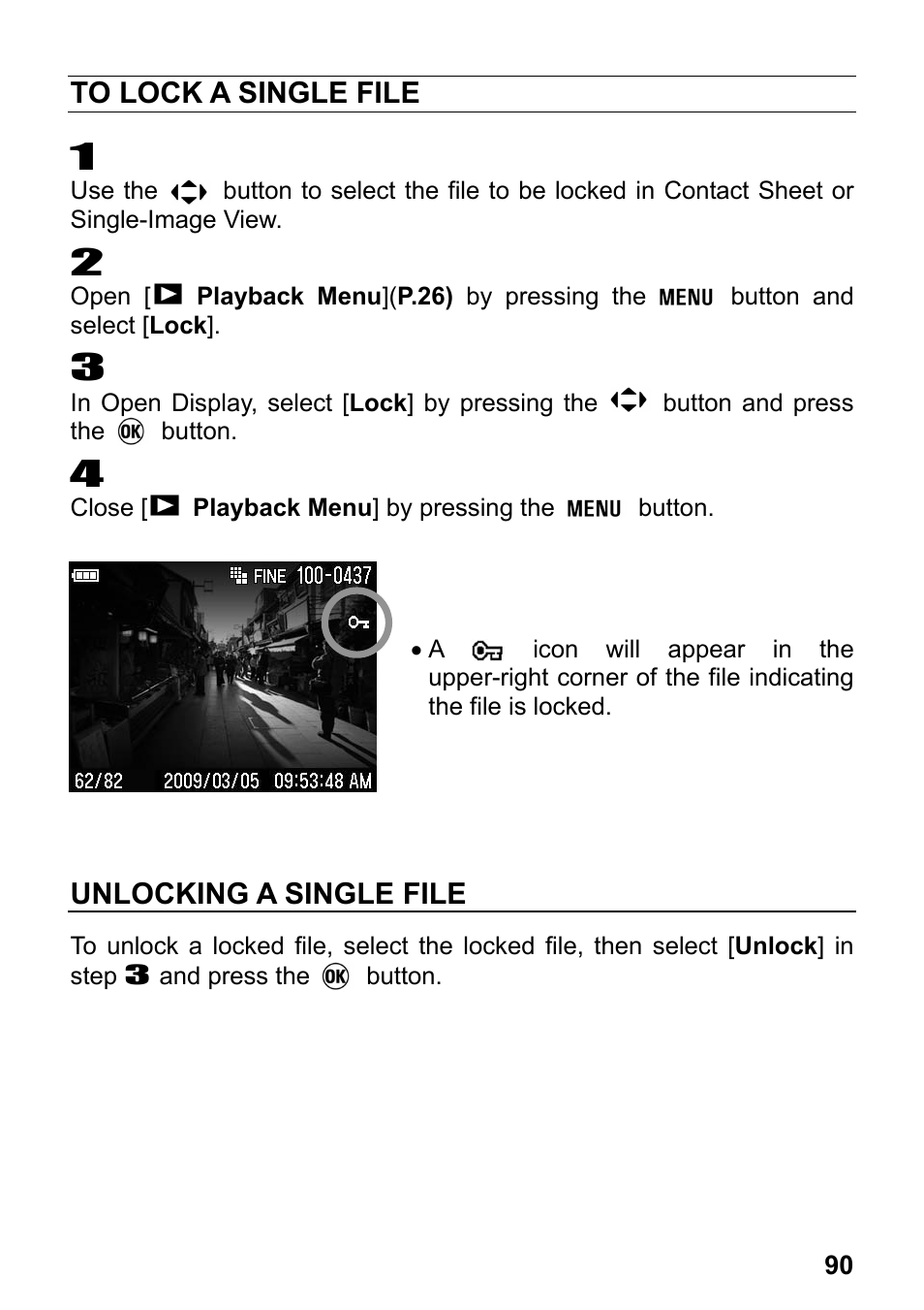 Unlocking a single file | SIGMA DP2 User Manual | Page 91 / 120