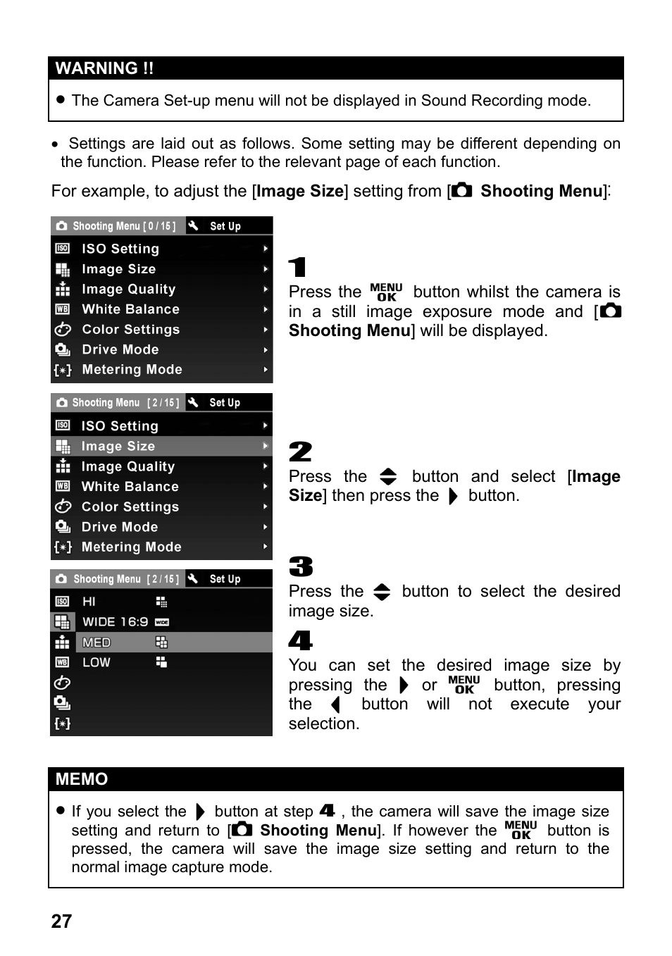 SIGMA Digital Compact Camera DP1 User Manual | Page 28 / 112
