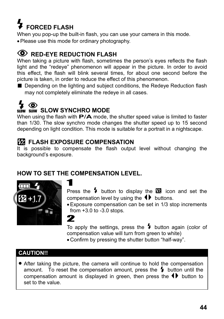 SIGMA Digital Compact Camera DP1 User Manual | Page 45 / 112