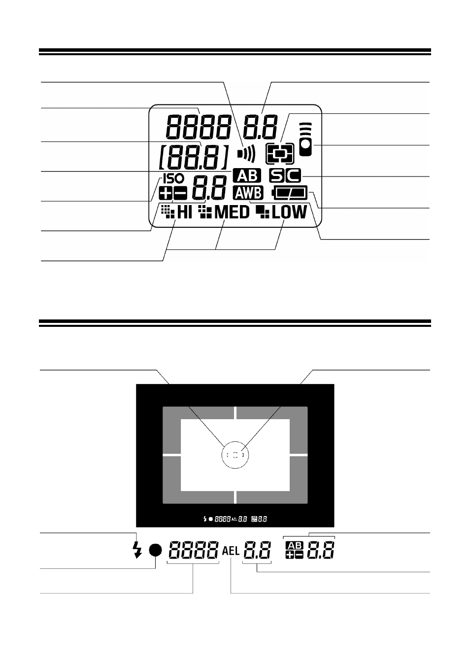 Top lcd panel, Viewfinder | SIGMA SD10 User Manual | Page 13 / 116